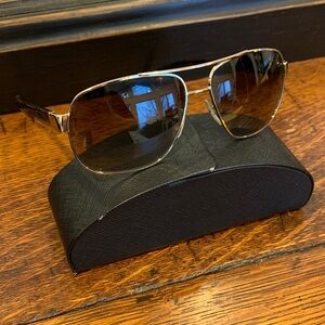 Prada Gold Aviator Sunglasses